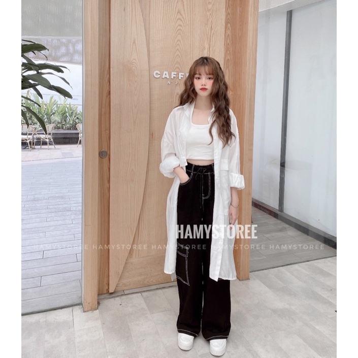 POCKET SHIRT - SƠ MI DÁNG DÀI FORM RỘNG