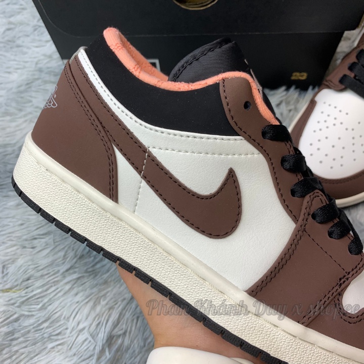 [ Pkdsneaker25 ] Giày Jordan mocha low đen nâu hồng trắng cổ thấp nam nữ