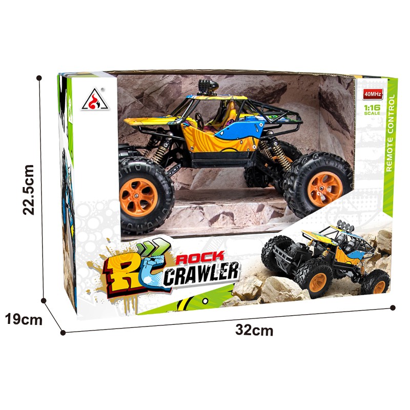 Đồ Chơi Xe Địa Hình Rock Crawler (Màu Sắc), 2 Cầu 4x4, Điều Khiển Từ Xa, Pin Sạc, Tỷ Lệ 1:16 - No.6145