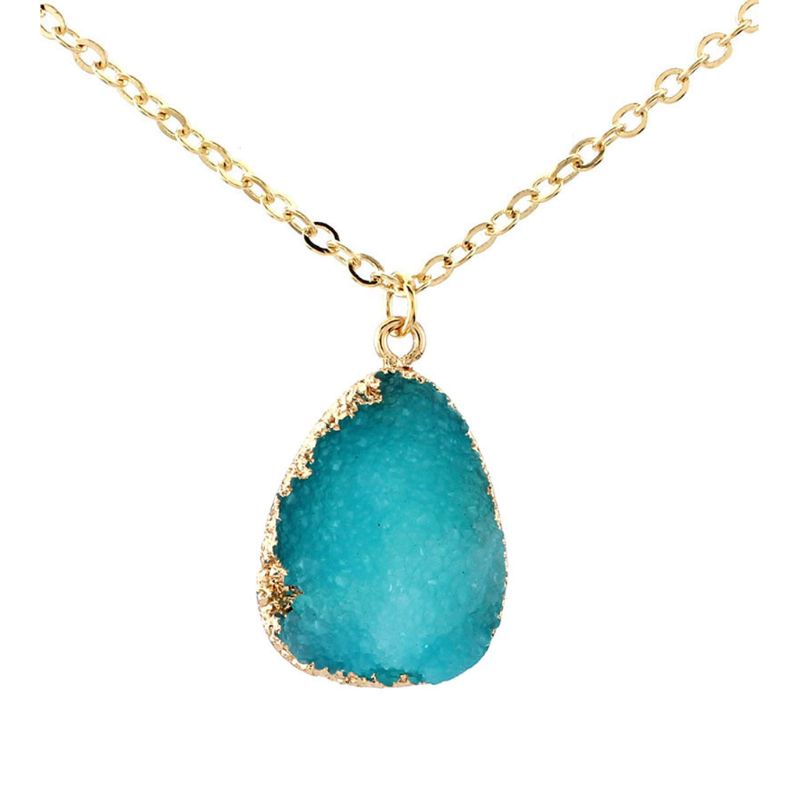 Vòng Cổ Choker Dài Đính Đá Thạch Anh Đỏ Lãng Mạn Cho Nữ