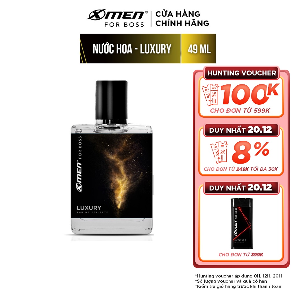 Nước hoa EDT X-Men for Boss Luxury 49ml - Mùi hương sang trọng tinh tế