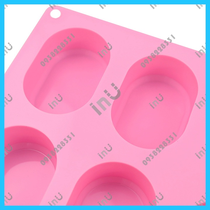 HCM - Khuôn silicon làm xà bông handmade viên trụ oval cạnh vát kim cương hiện đại