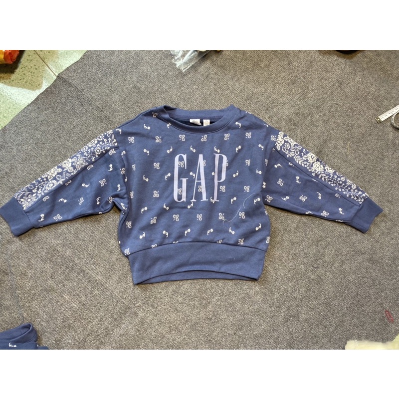 Áo nỉ gap dài tay xuất xịn cho bé gái size 4/5y-6/7y