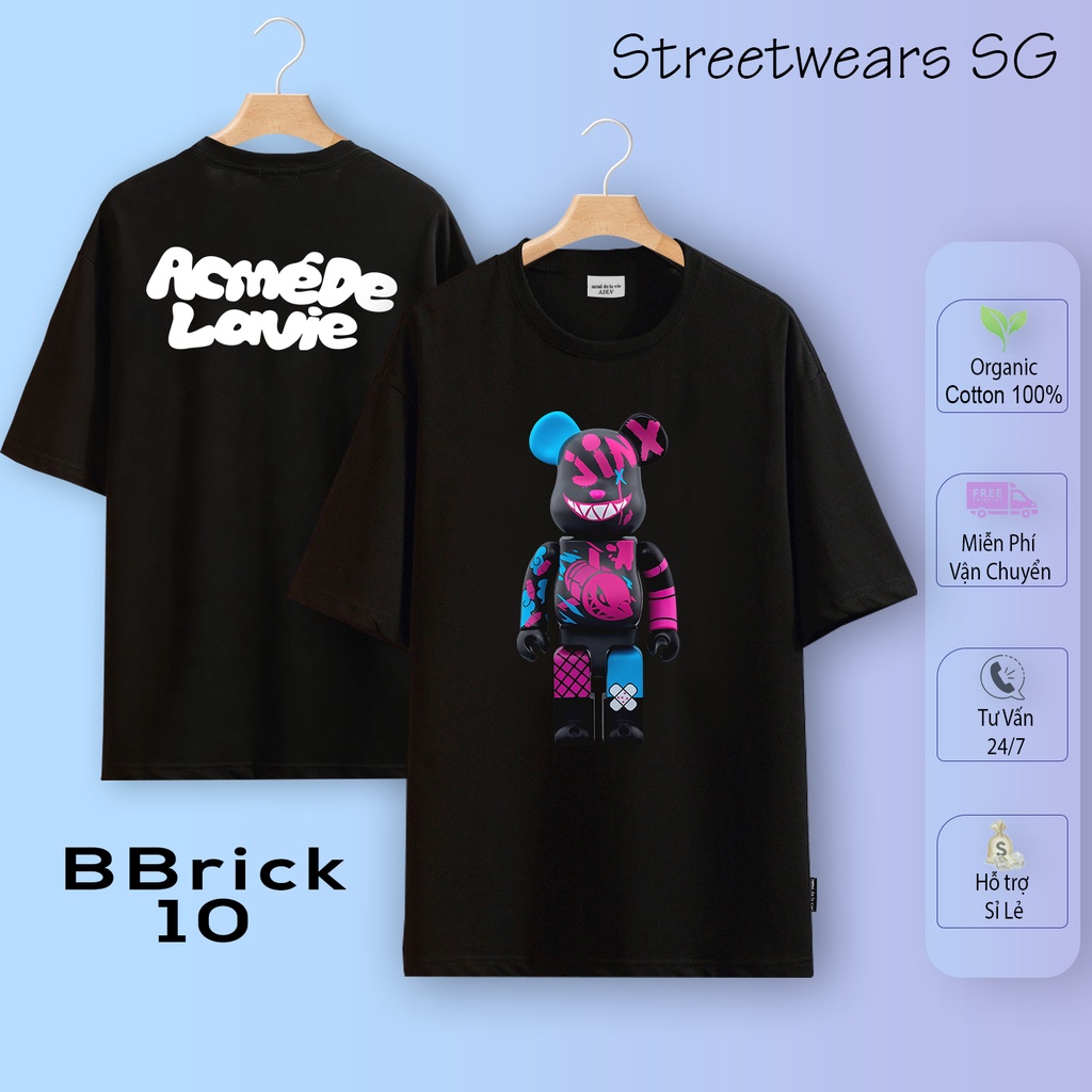 [Premium] Áo thun ADLV BearBrick Mẫu Hot 1-25, Cotton 2c 100%, In xịn - Streetwears SG - Part 1