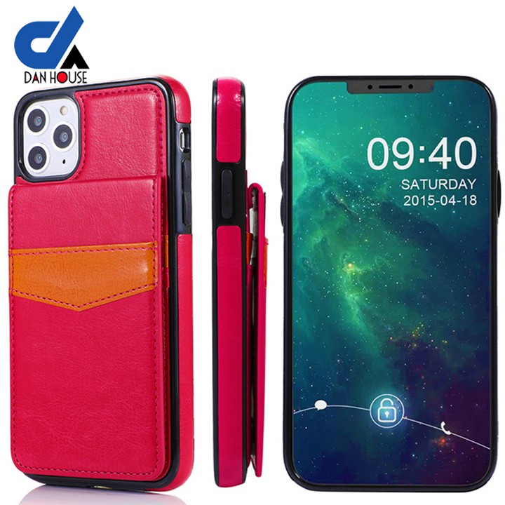 Bao da iPhone 11, 11 Pro, 11 Pro Max Kiêm ví - thẻ - card đa năng và tiện dụng - Shop Dan House