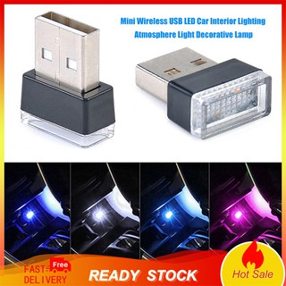 Đèn LED USB nhỏ gọn dùng để trang trí nội thất xe ô tô