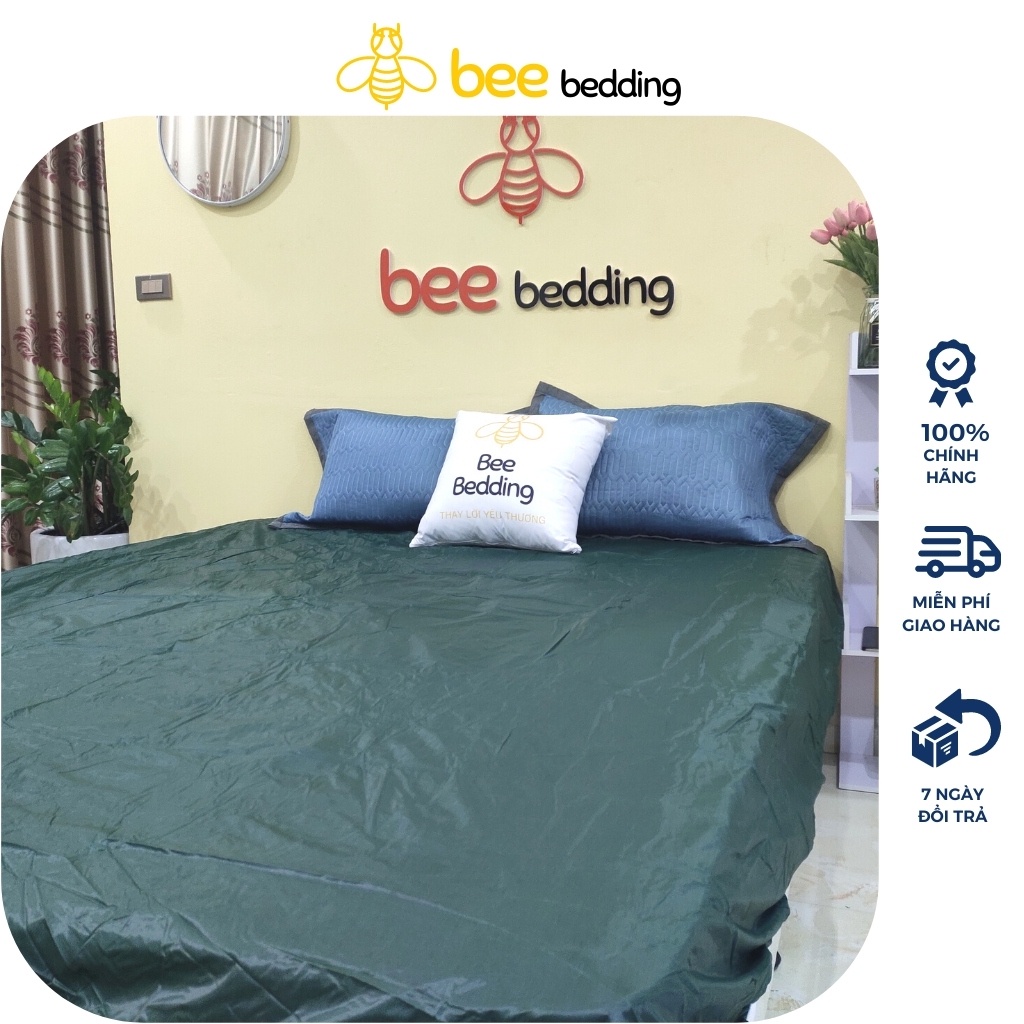 Ga chống thấm nước màu trơn Bee Bedding - drap chống thấm hàn quốc giá rẻ [ kích thước 1m2, 1m6, 1m8, 2m x 2m2 ]