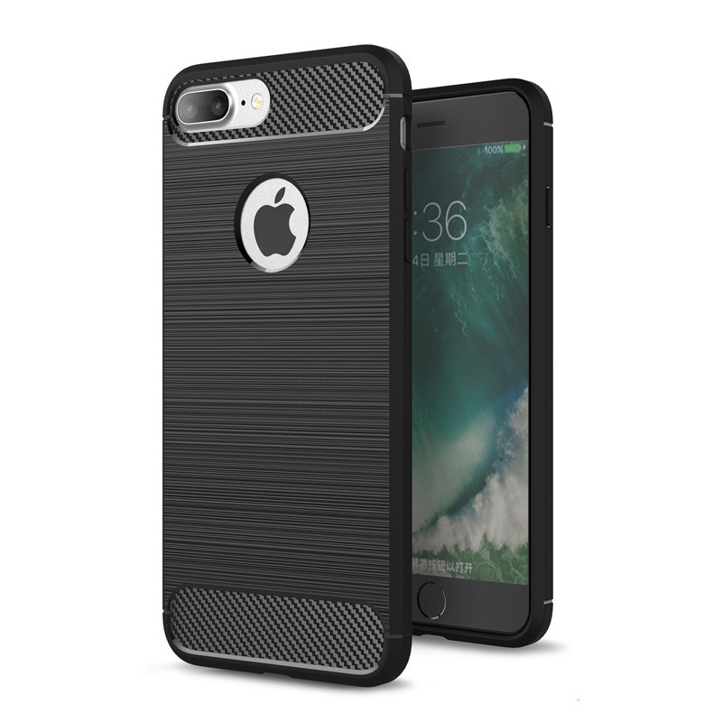 Ốp silicon siêu mỏng Vỏ bằng sợi carbon cao su cho iphone 6 6s 7 8 plus X XR XS MAX 11 PRO MAX
