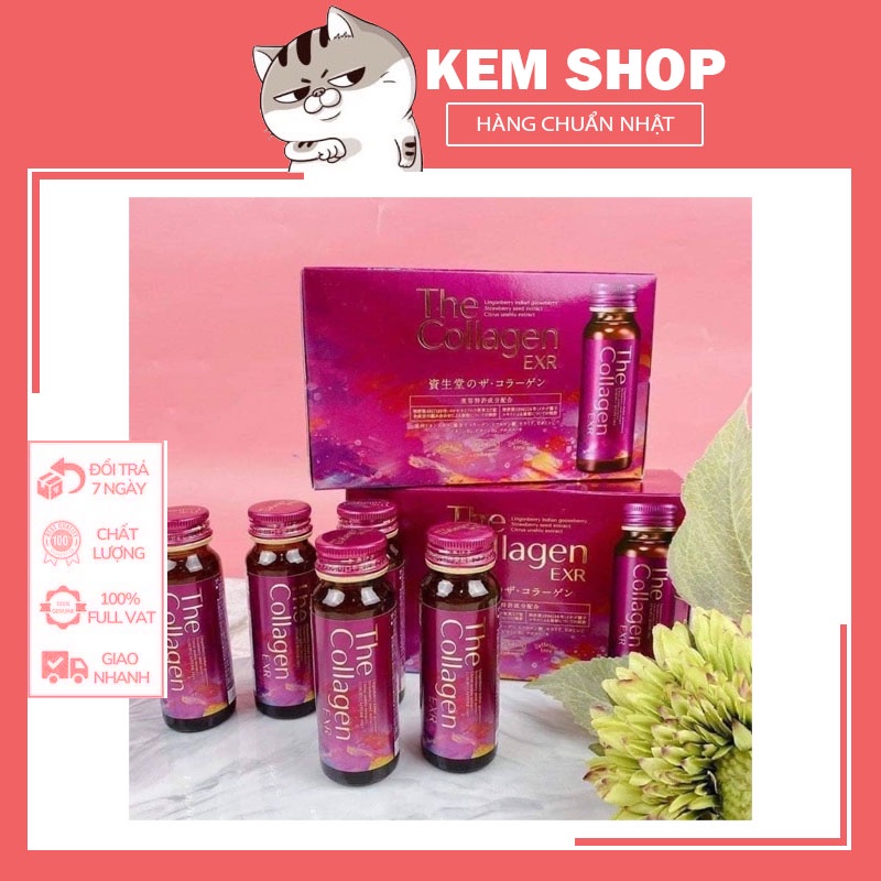 The Collagen EXR Enriched Dạng Nước Hộp 10 Chai [chính hãng]