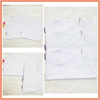 Áo 3 lỗ thun cotton trắng cho bé gái/ bé trai thoáng mát từ 3 đến 33 ký