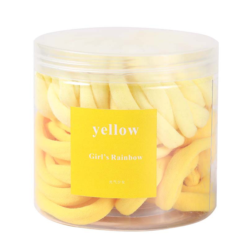 Set 50 Dây Thun Cột Tóc Co Giãn Nhiều Màu Sắc Dành Cho Nữ