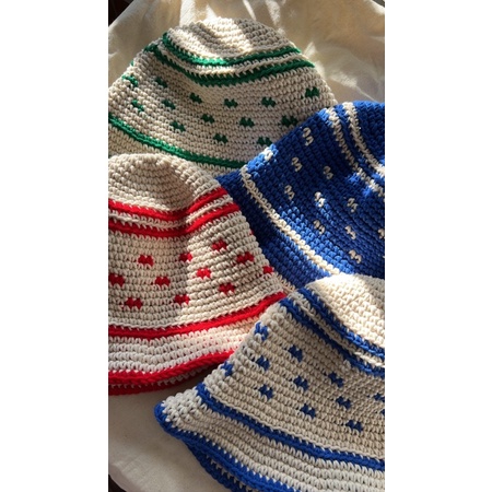 Mũ đan móc thủ công Bucket Hat - 70sHATs