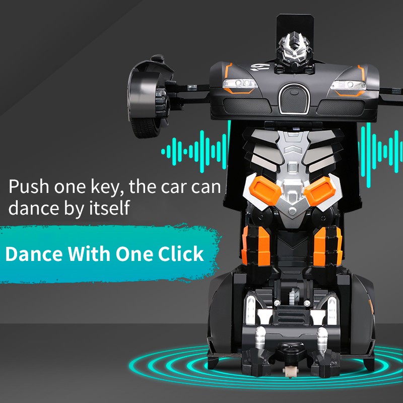 Robot biến hình điều khiển từ xa HDY đồ chơi biến hình thành người máy dành cho bé