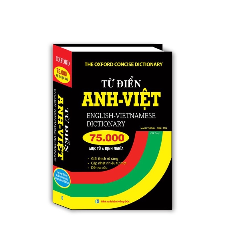 Sách - Từ Điển Anh - Việt 75.000 Mục Từ & Định Nghĩa (Bìa cứng)