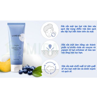 Sữa rửa mặt Laniege Multi Deep Clean Cleanser 30ML