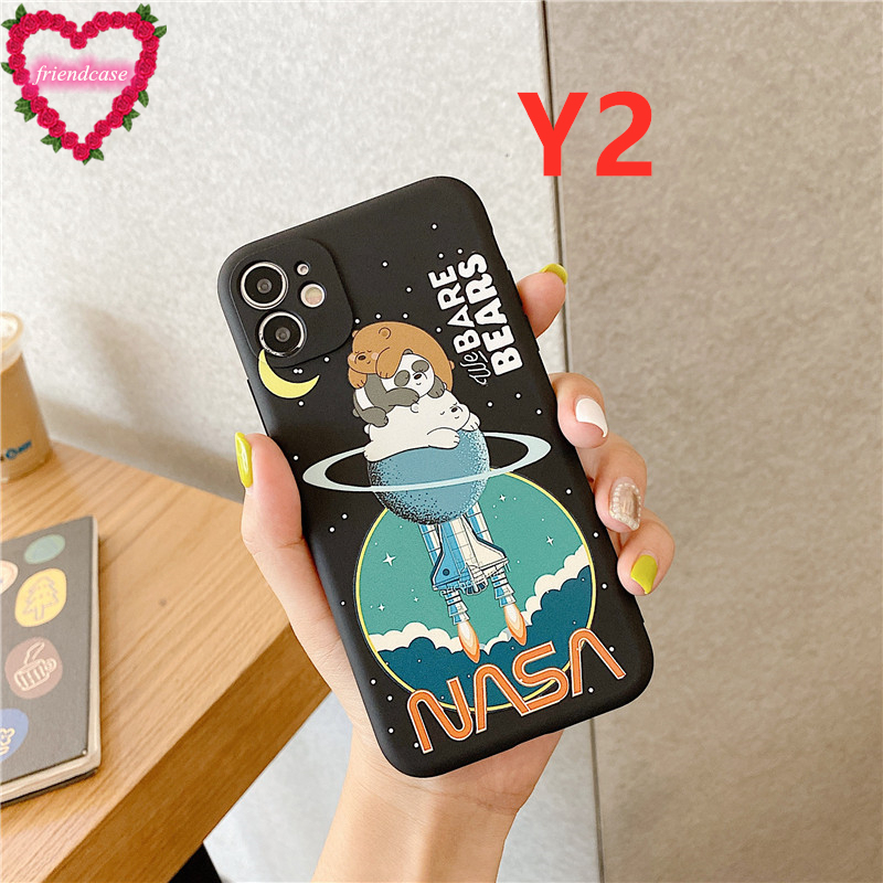 NASA ốp điện thoại In Hình We Bare Bears Cho Iphone 11 12 12mini Pro Max Iphone 6 6s 7 8 Plus X Xr Xs Max Se