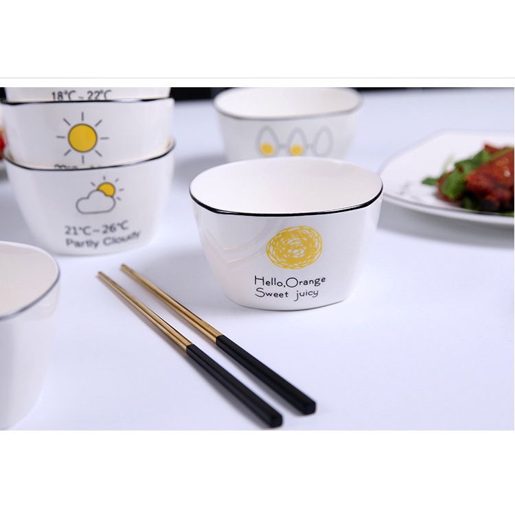 Bát con sứ hoa văn mặt trời cao cấp  HÀNG SẴN loại 1.