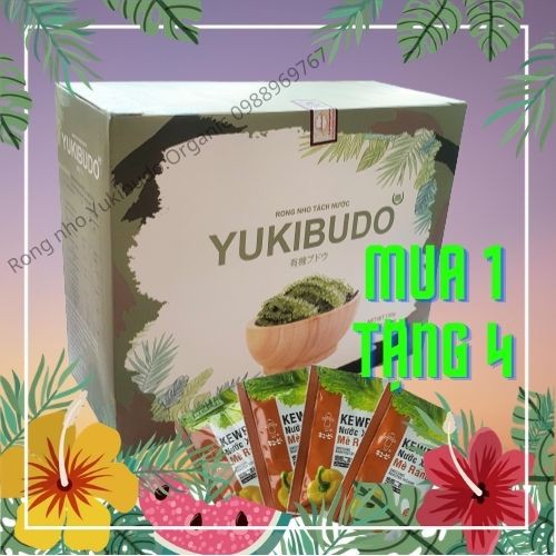 [QUÀ TẶNG 33K] Rong Nho Tách Nước Yukibudo Organic Khánh Hòa, Hộp 150g, Tặng Kèm 1 Chai Xốt Mè Rang Kewpie 180g