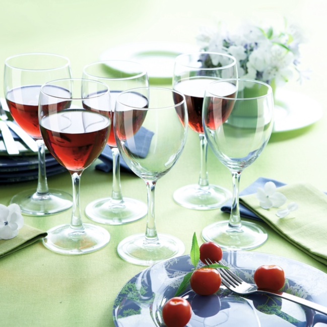 Bộ 6 Ly Rượu Vang Thuỷ Tinh Luminarc Elegance 190ml- LUEL12055