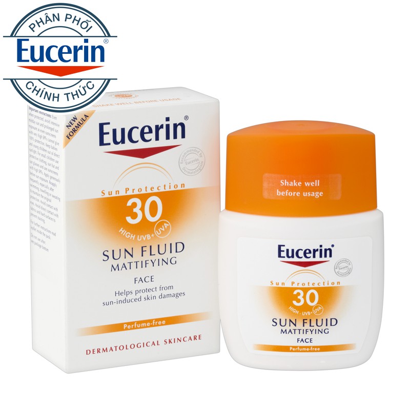 KEM CHỐNG NẮNG EUCERIN DA DẦU VÀ DA HỖN HỢP_SUN_PROTECTION_SUN_FLUID_MATTIFYING_FACE 50ML CHÍNH HÃNG - 3179