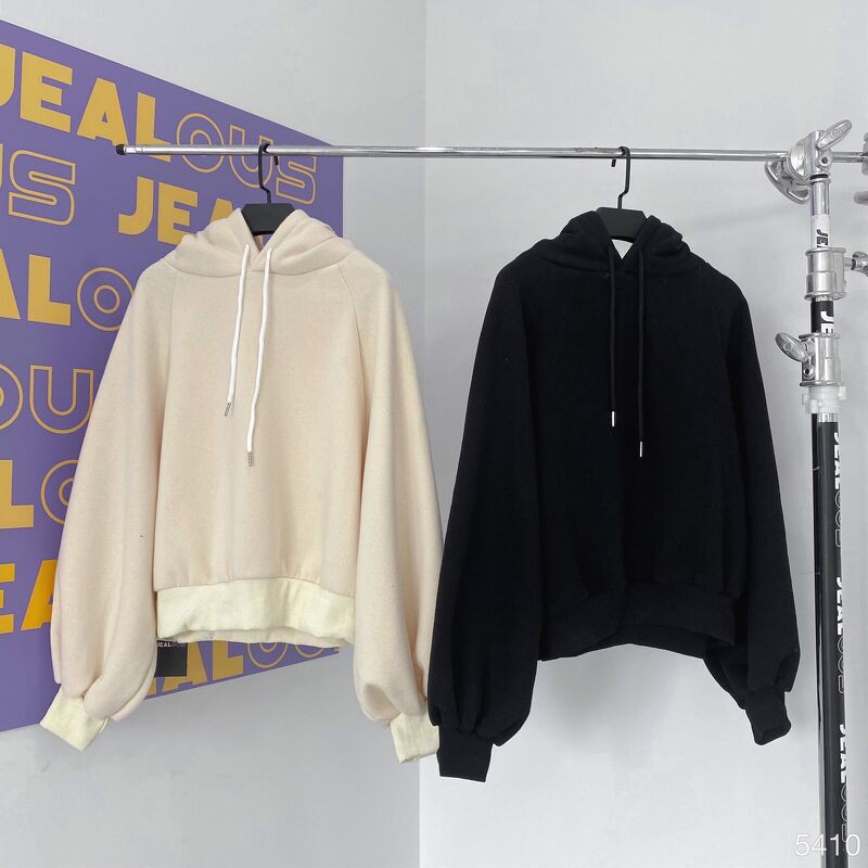 Áo hoodie nữ, áo hoodie crop trơn 5410 | BigBuy360 - bigbuy360.vn