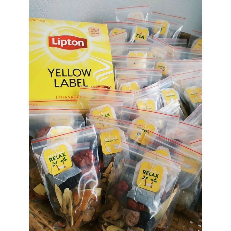 Trà Lipton thảo mộc 11 vị thanh mát - Set 8 gói.