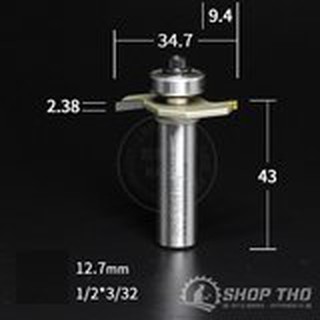 Mũi phay cuốc rãnh Arden 1606 có bi