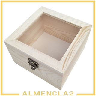 Hộp Đựng Trưng Bày Trang Sức Nắp Kính Bằng Gỗ Chưa Hoàn Thành 1