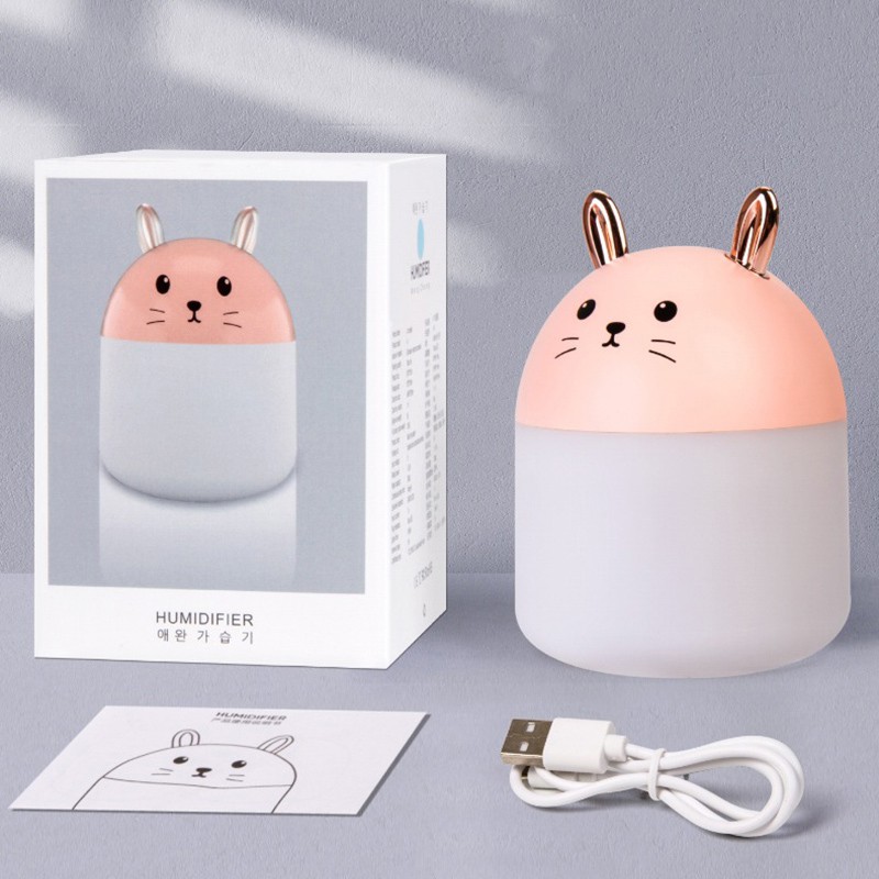 Máy lọc không khí Fnelse dung tích 250ml sử dụng nguồn USB kiểu động vật tùy chọn