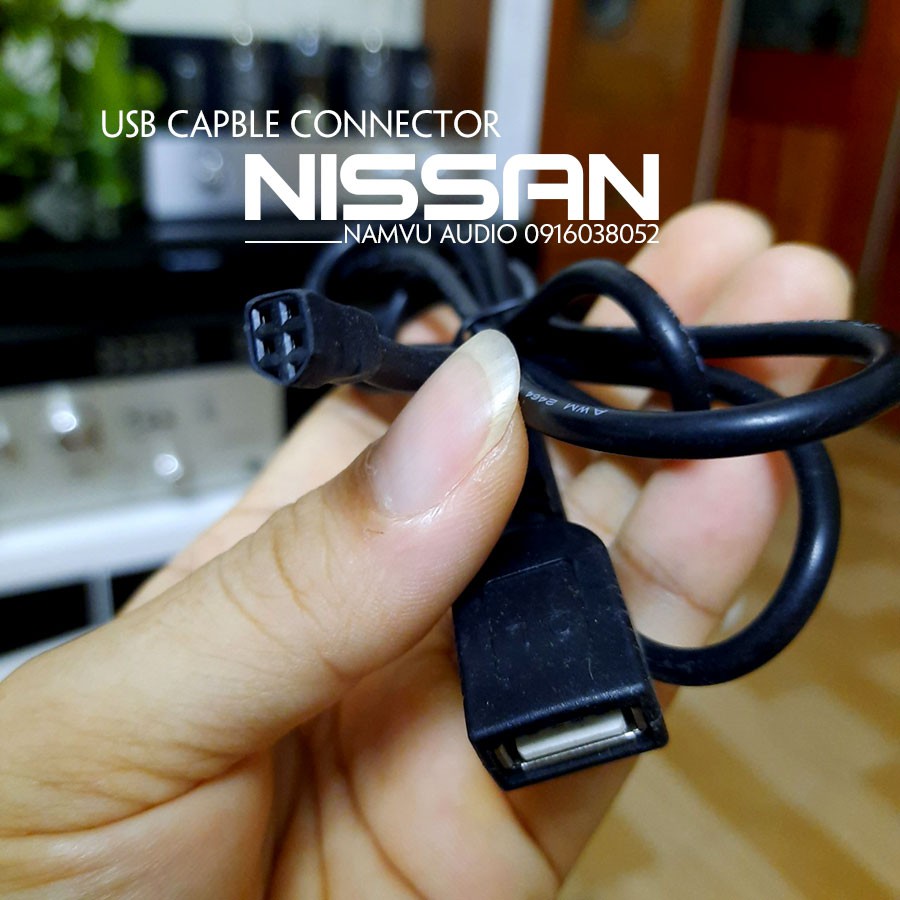 Dây kết nối USB nghe nhạc cho đầu CD ô tô NISSAN