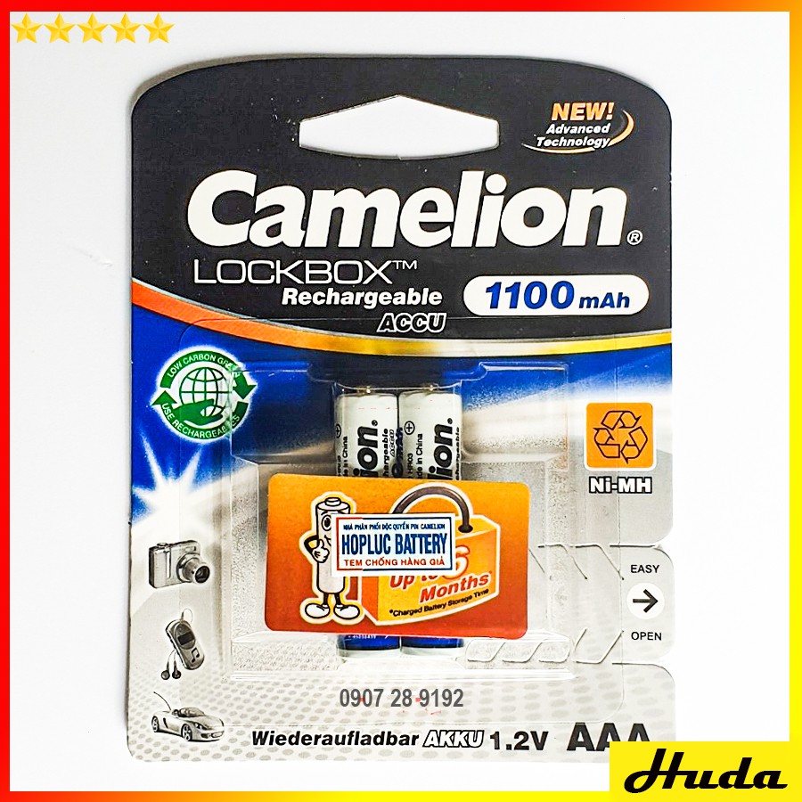 4 viên pin sạc AAA 1100mAh Ni-MH Rechargeable Battery 1.2V CAMELION  DSG