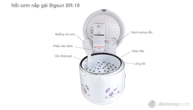 THANH LÝ GIÁ RẺ NỒI CƠM ĐIỆN BIGSUN 1.8L