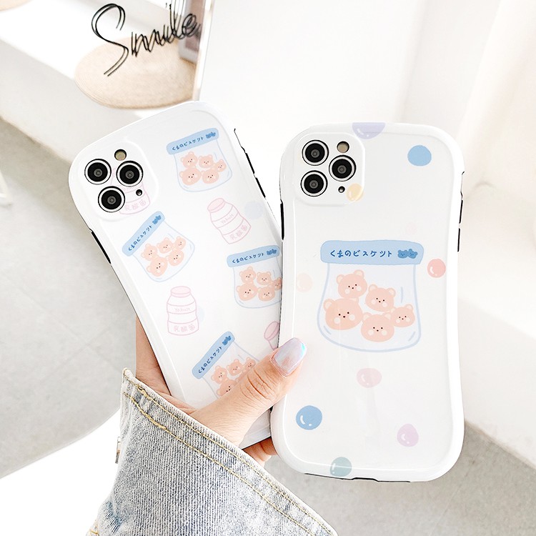 Ốp lưng iphone Bánh gấu IMD viền cong dày dặn 5/5s/6/6plus/6s/6splus/7/7plus/8/8plus/x/xr/xs/11/12/pro/max/plus/promax | BigBuy360 - bigbuy360.vn