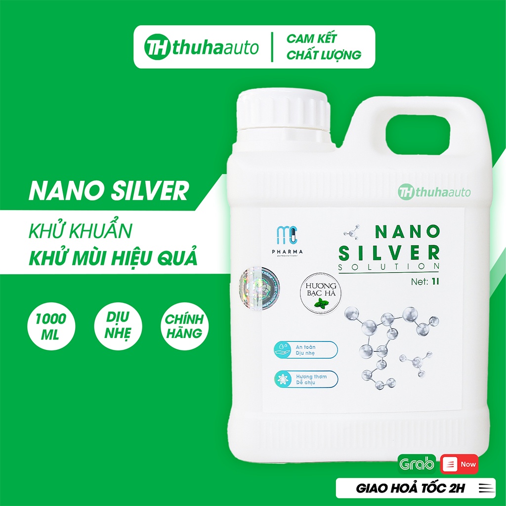 Dung dịch Nano bạc khử khuẩn khử mùi phòng ngủ phòng ăn nhà hàng ô tô, chính hãng Mc Pharma, dùng cho máy phun khói