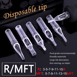 Set 50 đầu hình xăm nhựa trong suốt sử dụng một lần