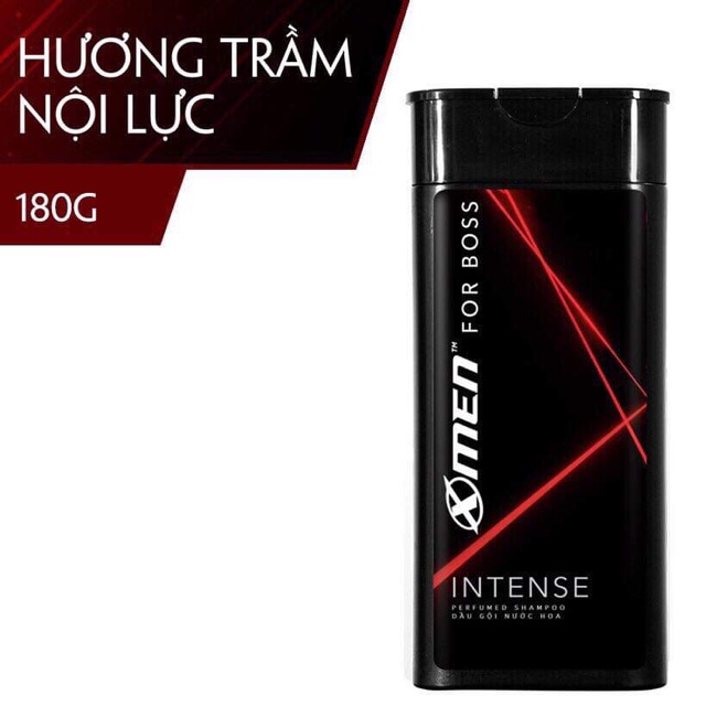 Dầu gội nước hoa X-Men For Boss Intense - Mùi hương trầm đầy nội lực 180g
