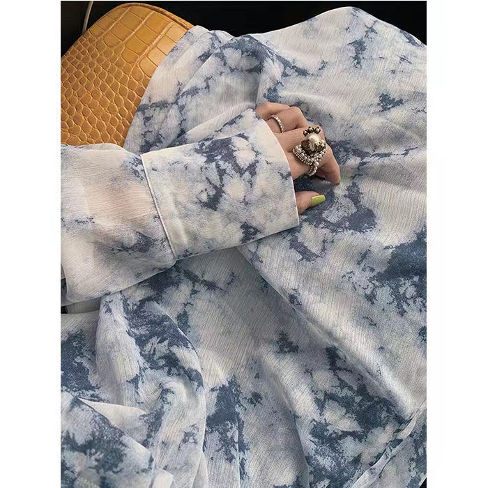 Đầm Hai Dây Hở Lưng Màu Nhuộm Thời Trang Mùa Hè Mới 2022