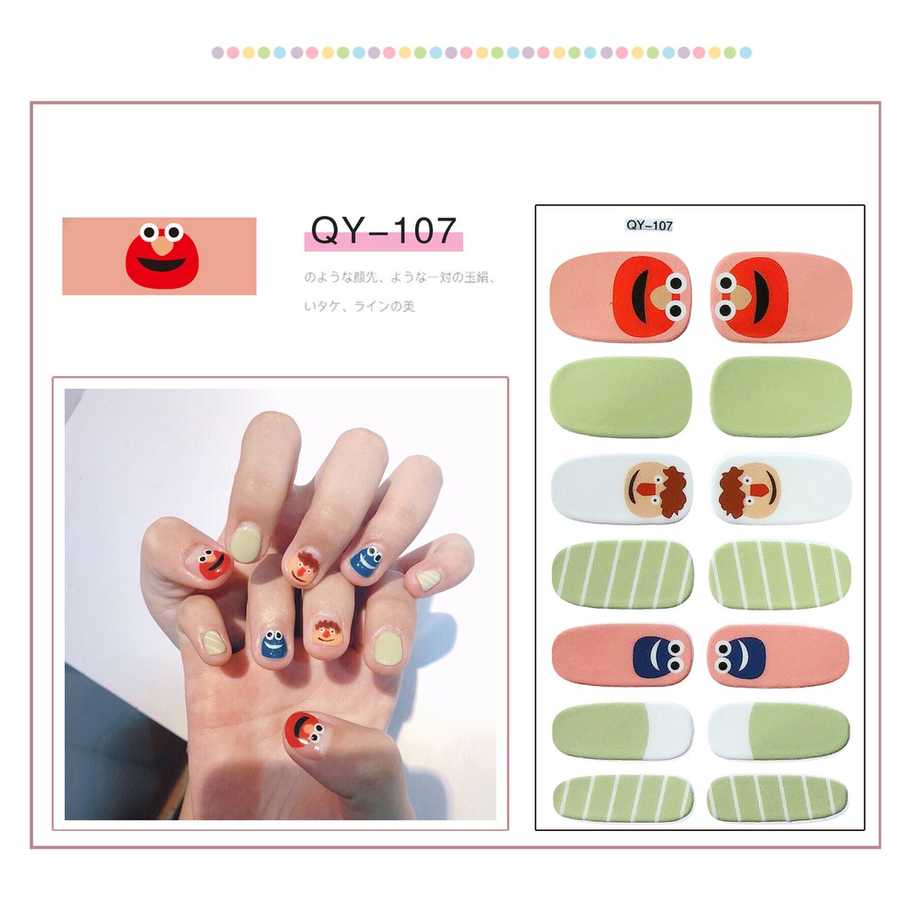 Miếng dán móng tay nail nhiều hình dễ thương N02 | BigBuy360 - bigbuy360.vn