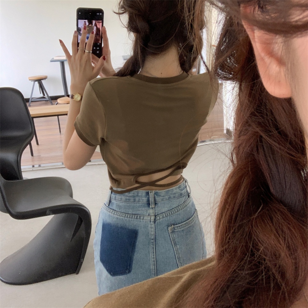 Áo Thun Nữ Ngắn Tay Thời Trang Hàn Quốc