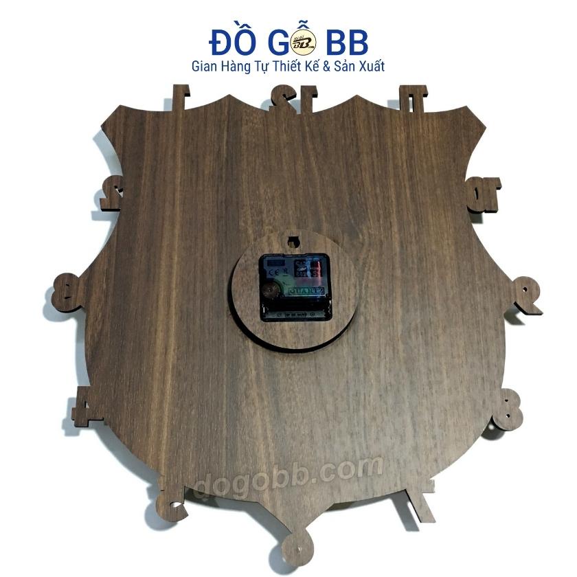 Đồng hồ tranh logo BARCELONA BARCA treo tường decor bóng đá gỗ làm quà tặng sinh nhật nam bạn trai chồng - Đồ Gỗ BB