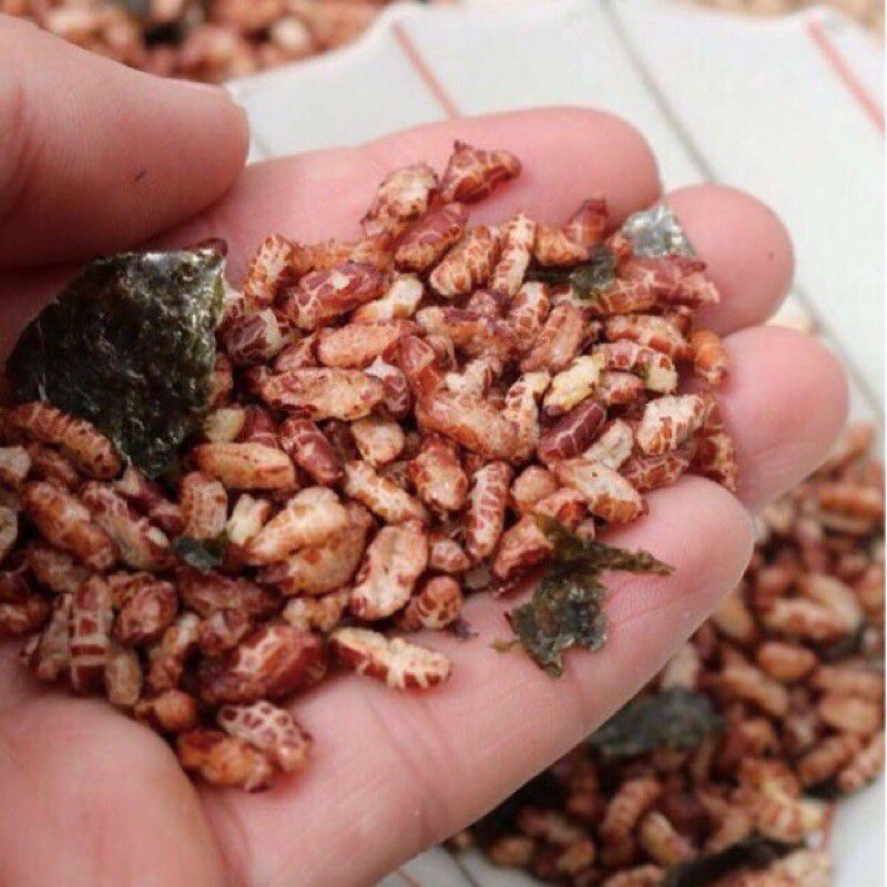 Cốm gạo lứt sấy rong biển giòn ngon ăn là thích eatclean ăn kiêng giảm cân (500g)