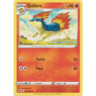 Thẻ bài pokemon quilava - 024/189 - uncommon