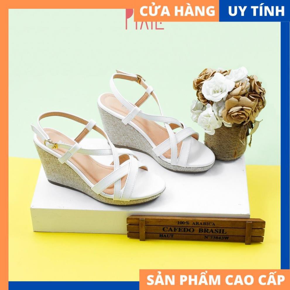 Giày Sandal Đế Xuồng 7cm Quai Đan Cao Cấp X487 | BigBuy360 - bigbuy360.vn