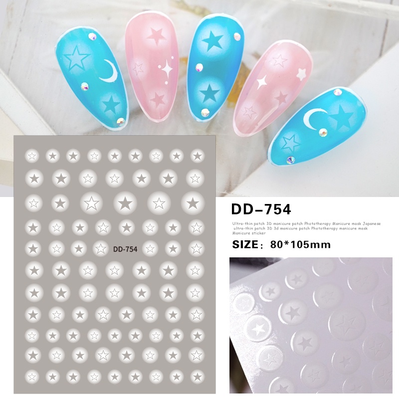 Miếng dán móng tay 3D nail sticker mẫu ombre