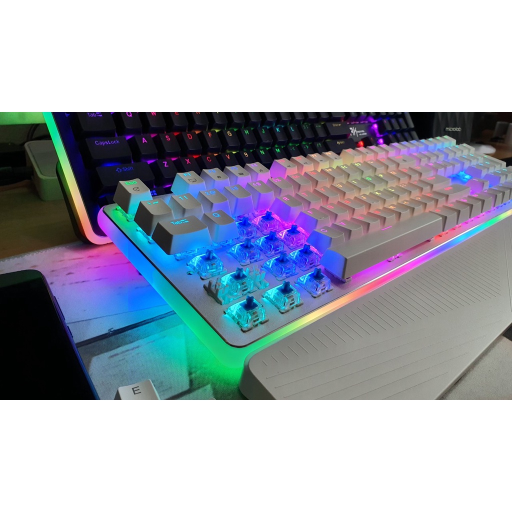 Bàn Phím cơ Royal Kludge RK918 RGB Led viền Pro . Phím cơ Gaming rk 918_CHÍNH HÃNG