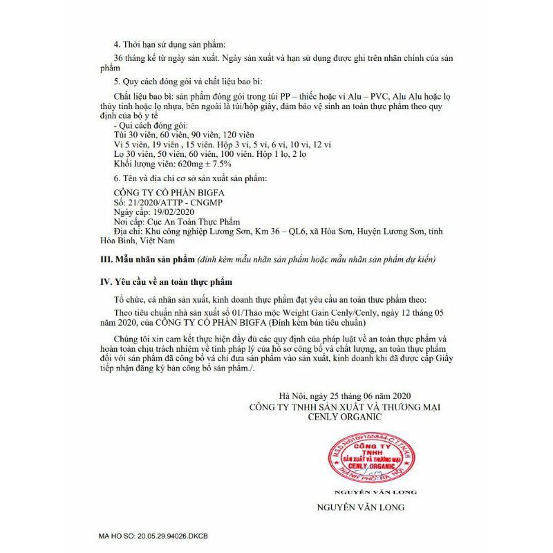 [TĂNG CÂN] TĂNG CÂN GIA TRUYỀN CENLY 25V | BigBuy360 - bigbuy360.vn