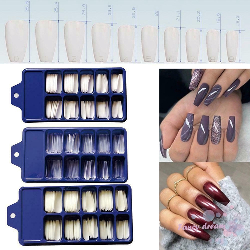 Set 100 móng giả thiết kế mẫu hoa văn DIY