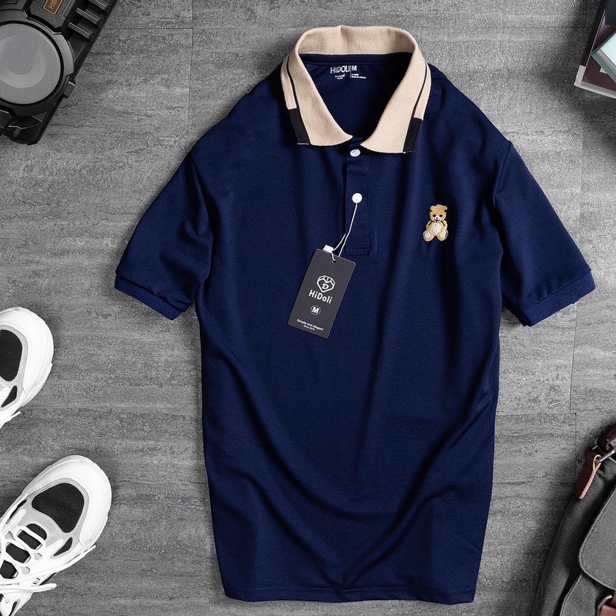 Áo polo nam logo gấu PABAKO  có 4 màu 4 size M L XL XXL