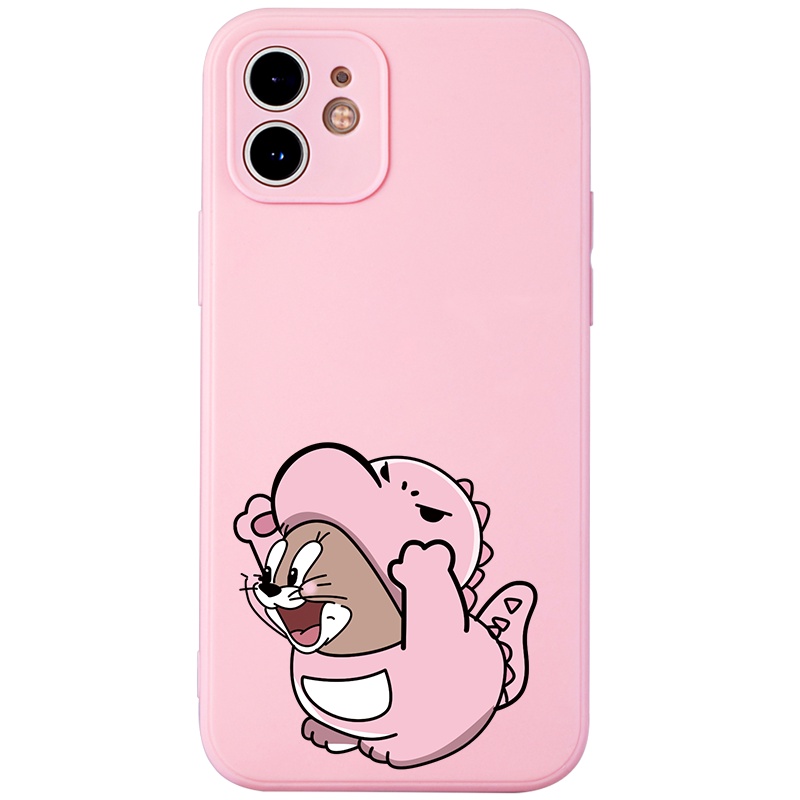 Ốp lưng JURSUE hoạt hình cặp đôi dễ thương đẹp cho iPhone 14 13 12 11 Pro Max SE 2020 X XR XS 8 7 ip 6S 6 Plus kute XYH201