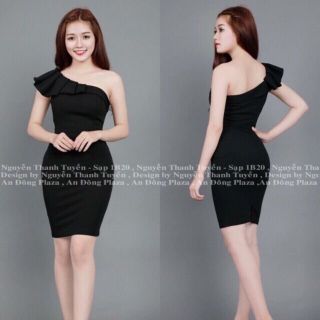 Đầm body lệch vai siêu sang